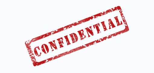 confidential red stamp